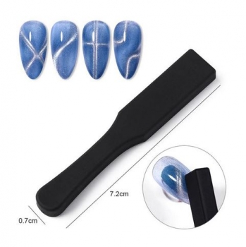 Cat-Eye Magnet schwarz *flach*