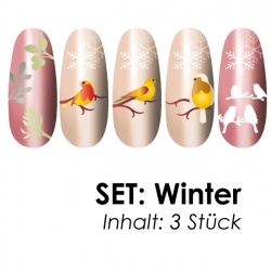 SET: Airbrushschablone Winter