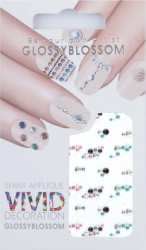 Nail-Sticker Glossy Blossom No. 738