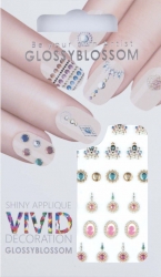 Nail-Sticker Glossy Blossom No. 743